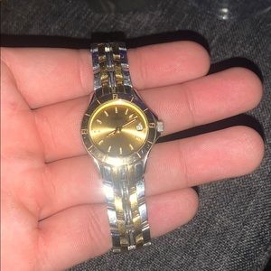 Fendi watch gold and silver color